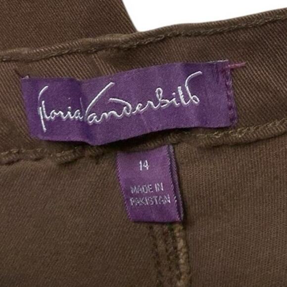 Gloria Vanderbilt Amanda Jeans Womens 14 High Rise Ultra Stretch Dark Roast Wash - Picture 10 of 16